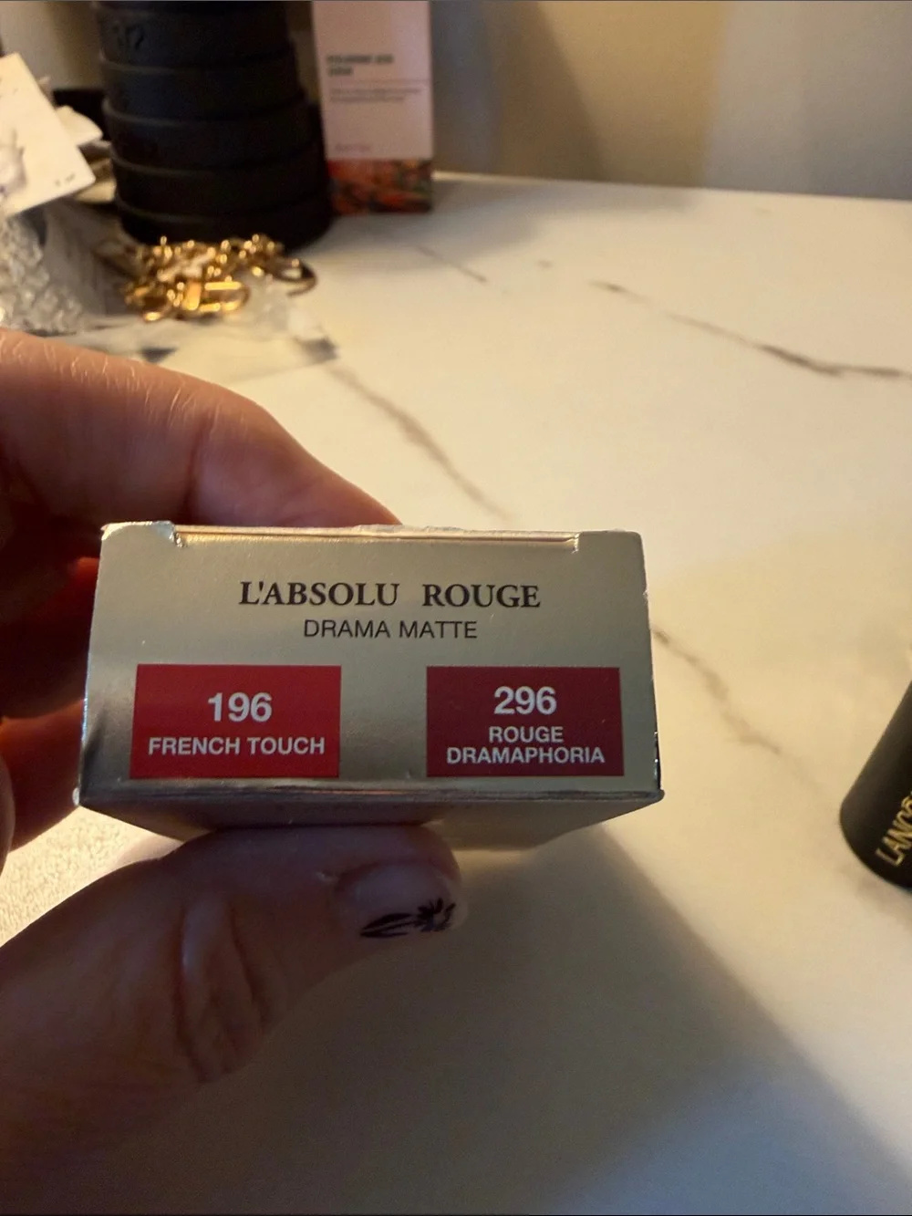 Lancôme Duo Lipstick Set — Deep Red and Warm Red Shades